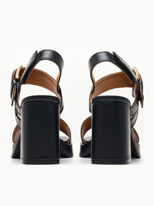Leder Sandalen Schwarz