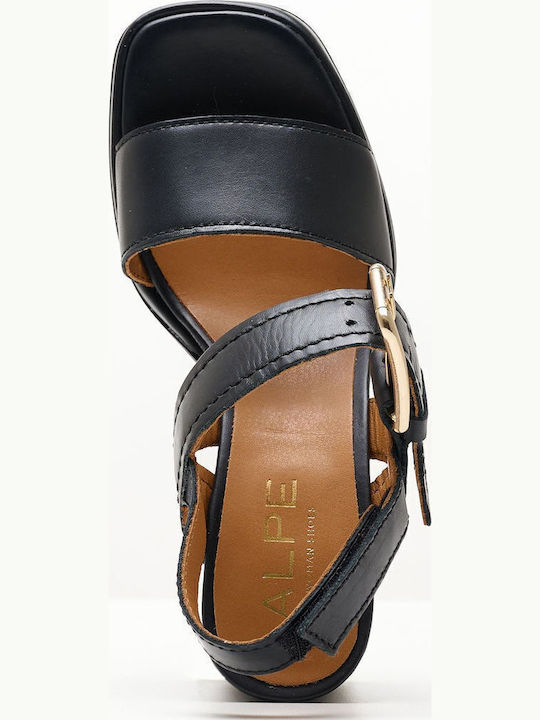 Leder Sandalen Schwarz