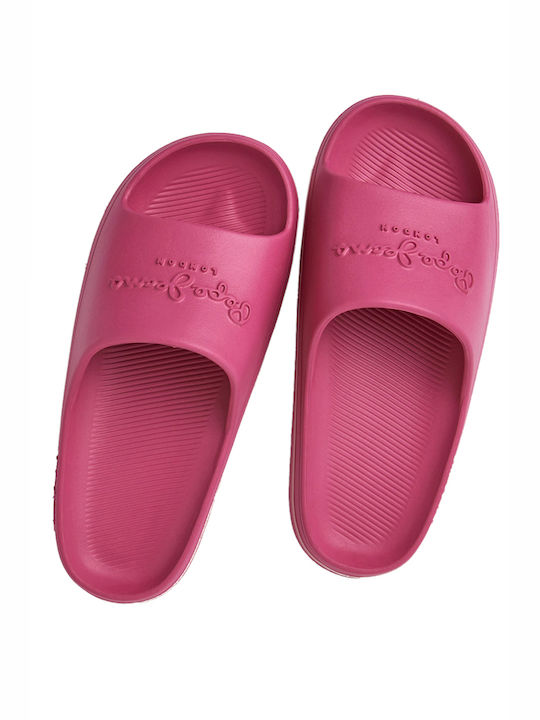 Pepe Jeans Beash Slide Frauen Flip Flops in Rosa Farbe