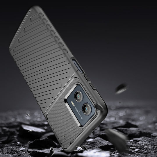 Hurtel Thunder Back Cover Σιλικόνης Μαύρο (Moto G53)