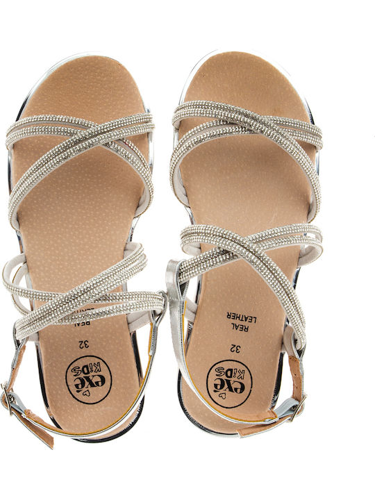 Kids' Sandals QΑ21U1271Ε94 Silver