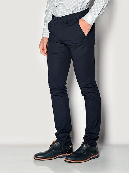 Brokers Jeans Men's Trousers Elastic Navy Blue