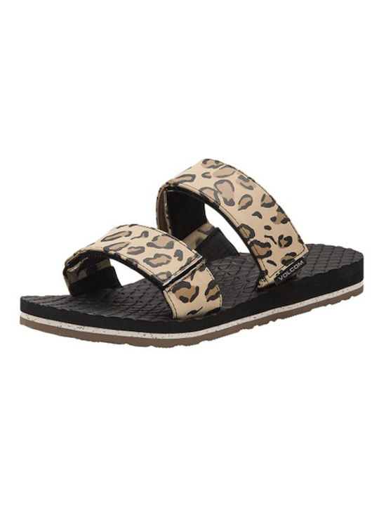 Volcom Women's Flat Sandals Leopard