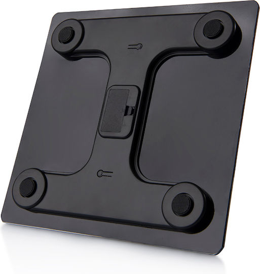 Norditalia Smart Badezimmerwaage 180kg mit Körperfettmessung & Bluetooth Schwarze BI-150
