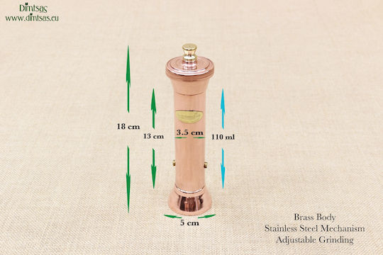 Manual Metallic Pepper Mill Bronze