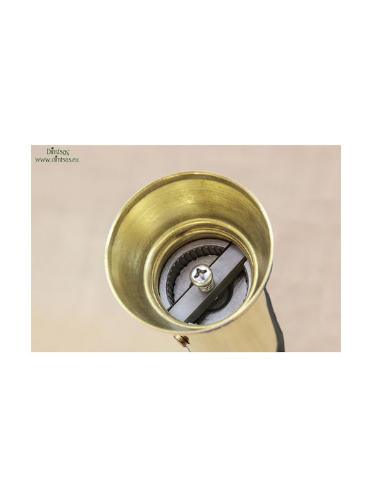Manual Metallic Pepper Mill Brown