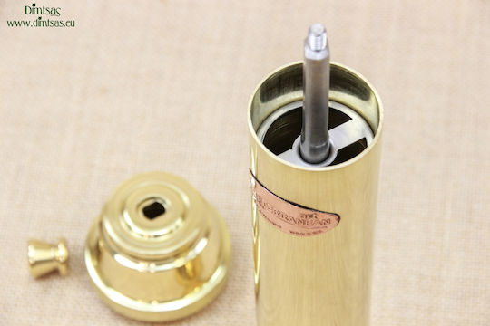 Manual Metallic Pepper Mill Brown