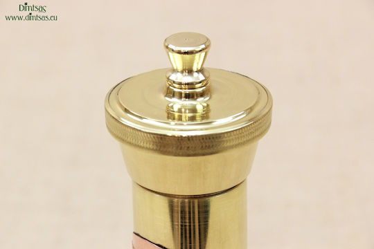 Manual Metallic Pepper Mill Brown