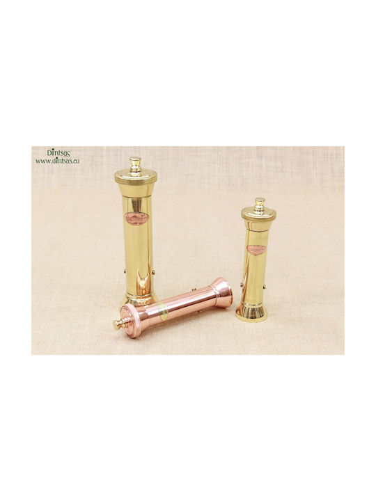 Manual Metallic Pepper Mill Brown
