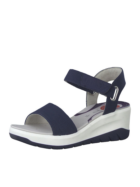 Anatomic Women's Fabric Platform Shoes Blue 8-28761-20 805