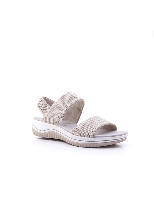 Anatomic Women's Fabric Platform Shoes Beige 8-28769-20 400
