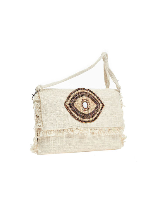 Verde Women's Bag Shoulder White/Brown