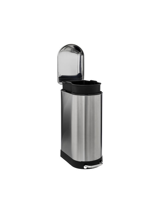 5Five Ariane Waste Bin Waste made of Stainless Steel with Pedal Silver 30lt 1pcs
