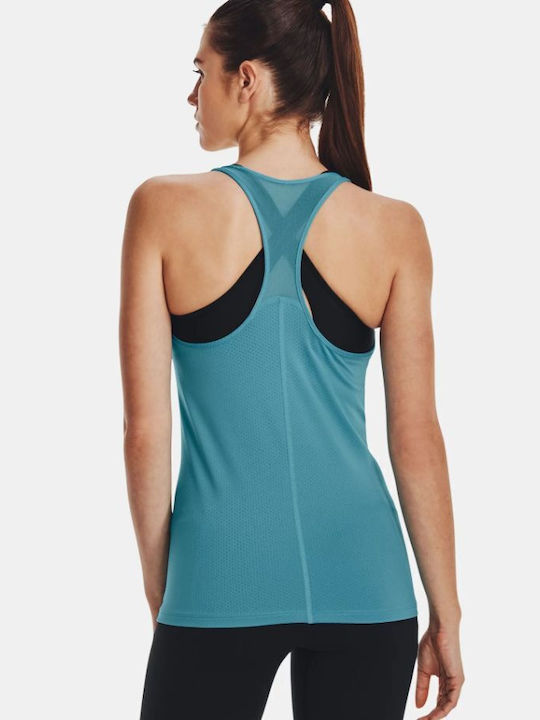 Under Armour Women's Athletic Blouse Sleeveless Fast Drying Petrol