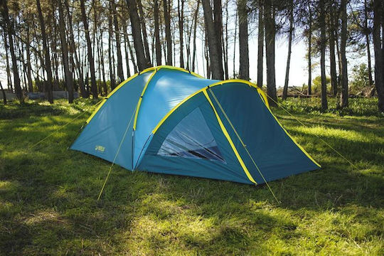Bestway Camping Tent Tunnel Blue with Double Cloth 3 Seasons for 3 People 350x240x130cm
