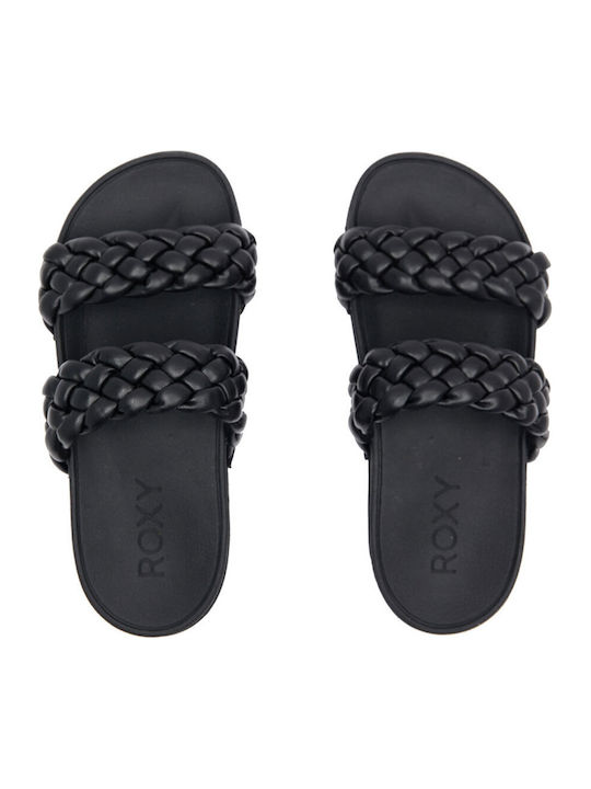 Slippy Braided Γυναικεία Ανατομικά Σανδάλια Μαύρα