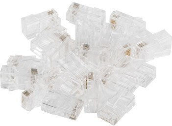 Lanberg Βύσμα RJ-45 male 20τμχ Διάφανο PLU-5020