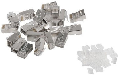 Lanberg Βύσμα RJ-45 male 20τμχ Ασημί PLS-6020
