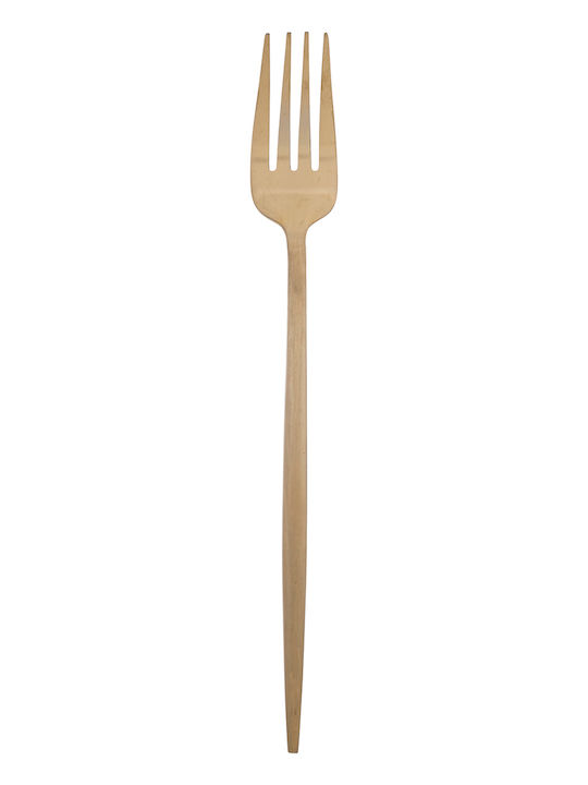 24-Piece Stainless Steel 18/10 Gold Cutlery Set