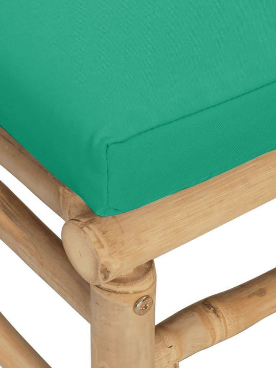 Outdoor-Sessel Bamboo Braun mit Kissen 55x69x65εκ.