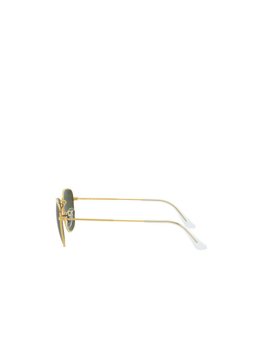 Ray Ban Frank Γυαλιά Ηλίου με Χρυσό Μεταλλικό Σκελετό και Πράσινο Φακό RB3857 919631
