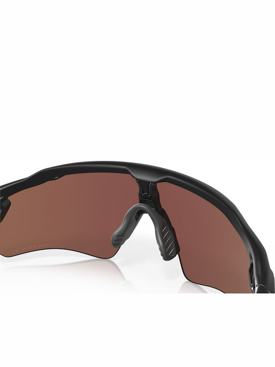 Oakley Radar Ev Path Ανδρικά Γυαλιά Ηλίου με Μαύρο Κοκκάλινο Σκελετό και Μπλε Polarized Καθρέφτη Φακό OO9208-55