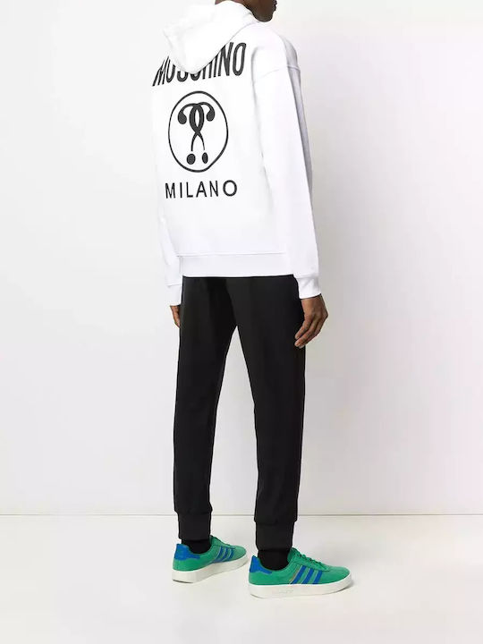 Moschino Herren Sweatshirt mit Kapuze Weiß