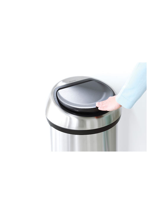 Brabantia Touch Bin Coș de Gunoi Metal Platinum 60lt 1buc