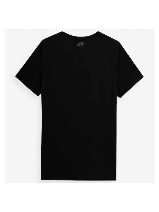 4F Men's Short Sleeve T-shirt Black