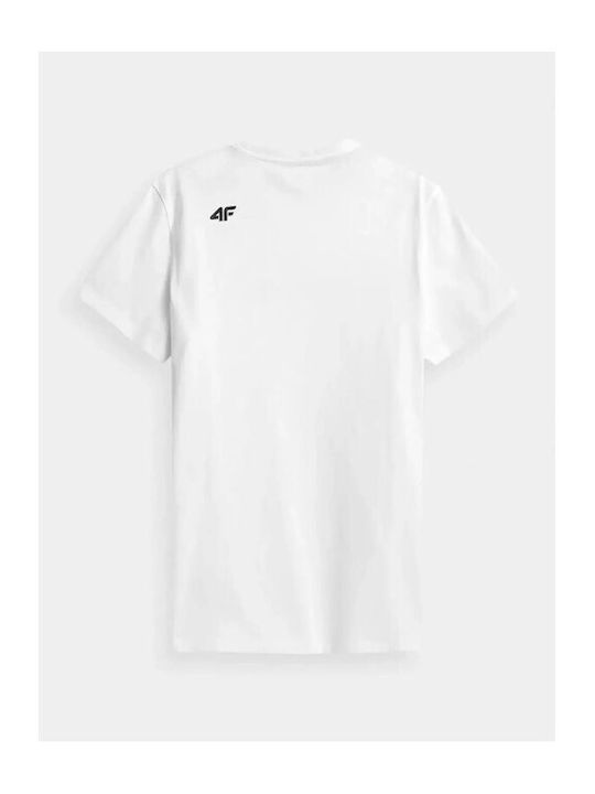 4F Men's Short Sleeve T-shirt White