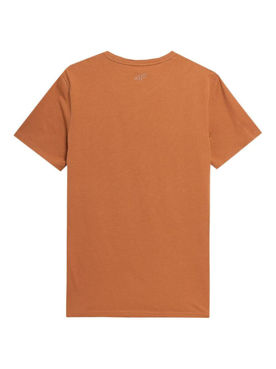 4F Men's Short Sleeve T-shirt Orange