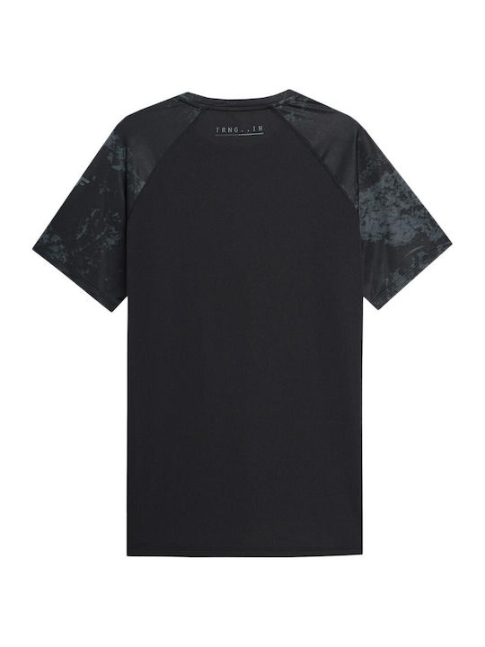 4F Men's Athletic T-shirt Short Sleeve Black