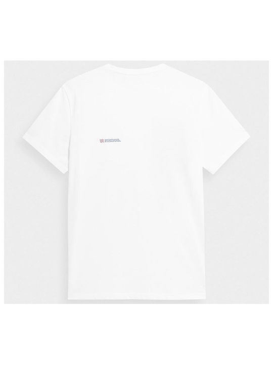 4F Men's Short Sleeve T-shirt White