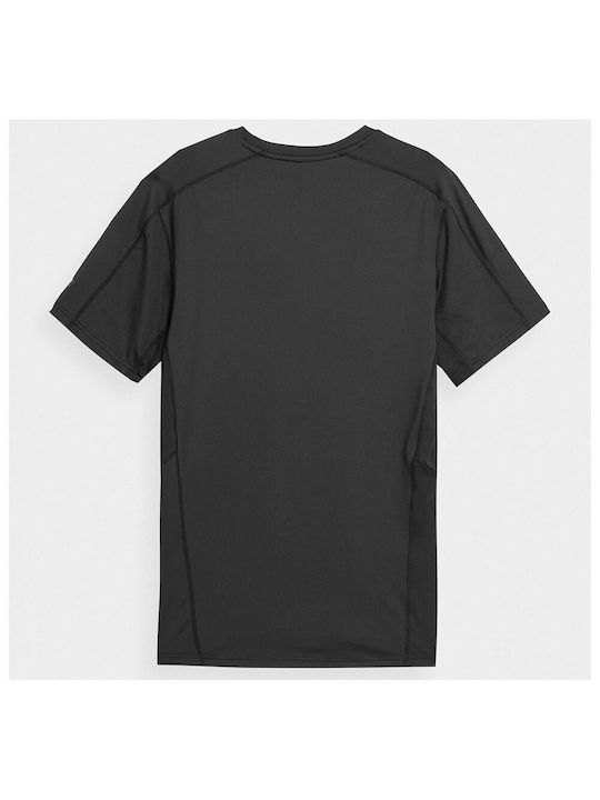 4F Men's Athletic T-shirt Short Sleeve Black