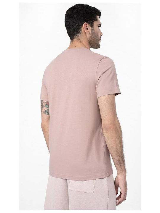 4F Men's Short Sleeve T-shirt Pink