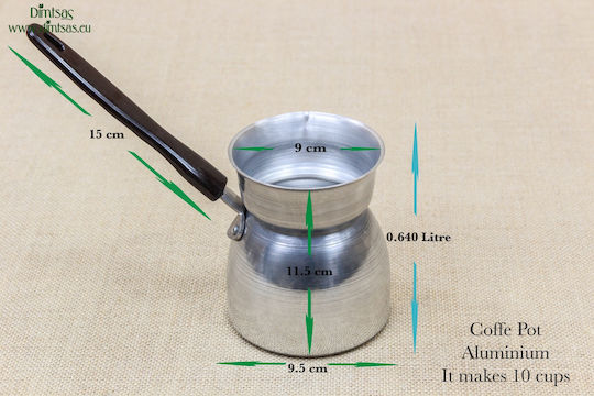 Briki aus Aluminium Νο6 in Silber Farbe