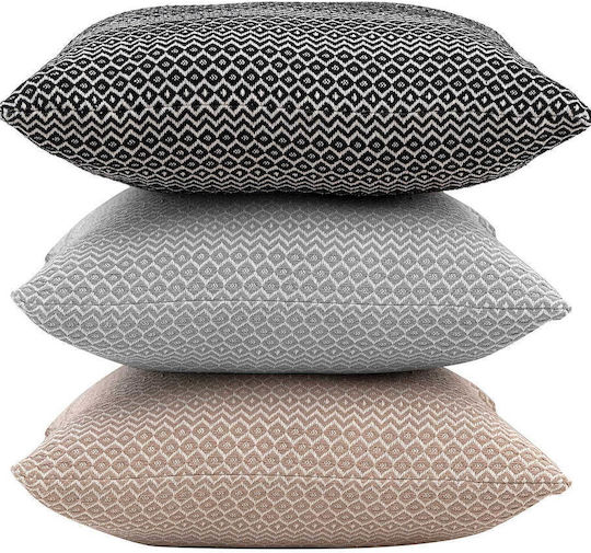 Madi Madi Herhaling Decorative Pillow Case 100% Cotton Beige 45x45cm