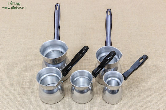 Briki aus Aluminium Νο2 in Silber Farbe