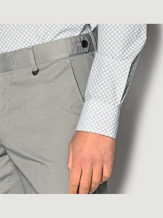 Trousers Suit Elastic in Regular Fit Gray
