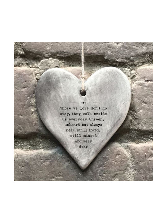 Synchronia Hanging Handmade Wall Decor Made of Ceramic Material 10x9cm