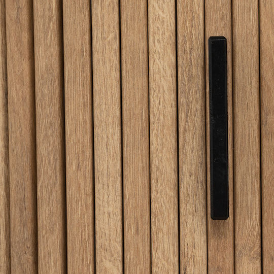 Colva Konsolentisch aus Holz und Metall Beigefarbe M100xB35xH80,5cm