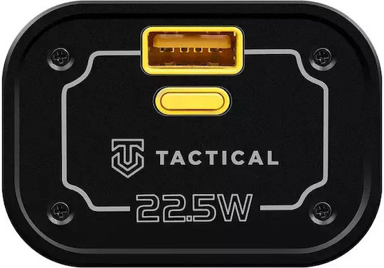 Tactical C4 Explosive Power Bank 9600mAh 22.5W με Θύρα USB-A και Θύρα USB-C Power Delivery Κίτρινο