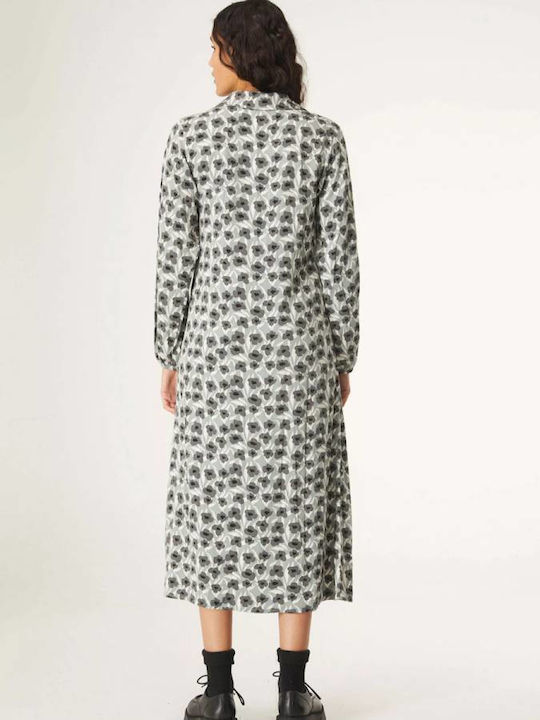 Midi Shirt Dress Wrap Floral