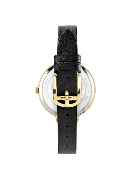 Ted Baker Watch with Black Leather Strap