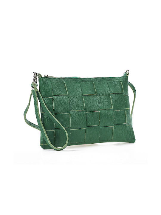 Sequoia piele de căprioară piele de căprioară sac crossbody seq-16-1001 verde