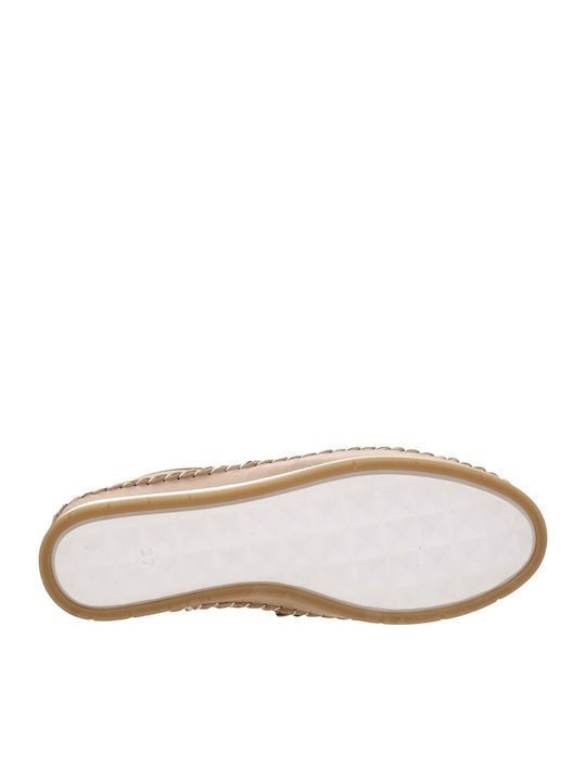 Mocasin anatomic Taba din piele pentru femei Taba Anatomical Moccasin