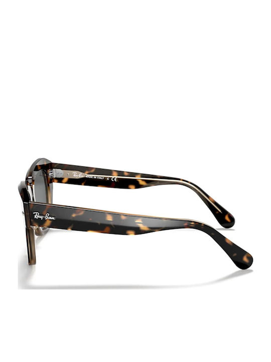 Ray Ban State Street Women's Sunglasses with Brown Tartaruga Plastic Frame and Black Lens RB2186 1292/B1