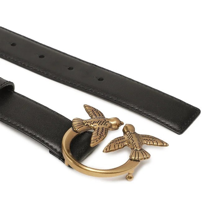 ベルト PINKO SS25 Belts (100125 A0F1Z99O) Love Birds leather belt 3cm PINKO → Shop Online