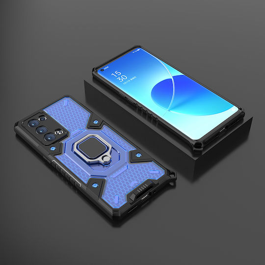 Techsuit Honeycomb Back Cover Πλαστικό / Σιλικόνης 1.3mm Μπλε (Oppo Reno6 Pro 5G)