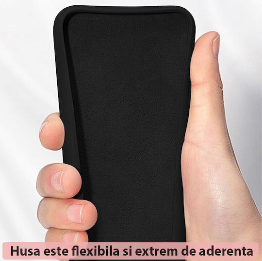 Techsuit Soft Edge Umschlag Rückseite Silikon Schwarz (Realme C35)